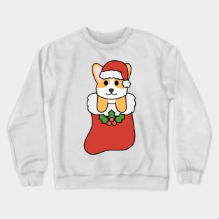 Christmas Corgi Stocking Crewneck Sweatshirt